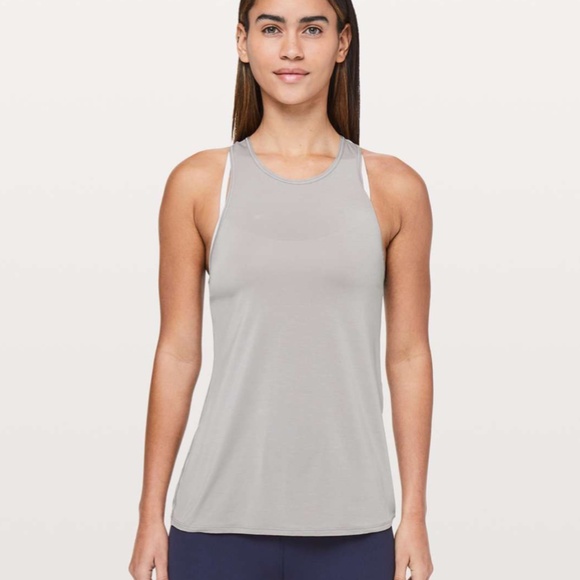 Lululemon Timeless Twist Tank Top Dark Chrome - Size 6 - Picture 10 of 12